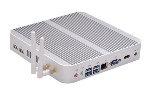 PC パソコン QOTOM Fanless Mini PC Q190G4N-S07 with 4 Gigabit NIC and VGA, 4GB RAM, 128GB SSD, WIFI, X86 Mini PC Windows Linux pfSense